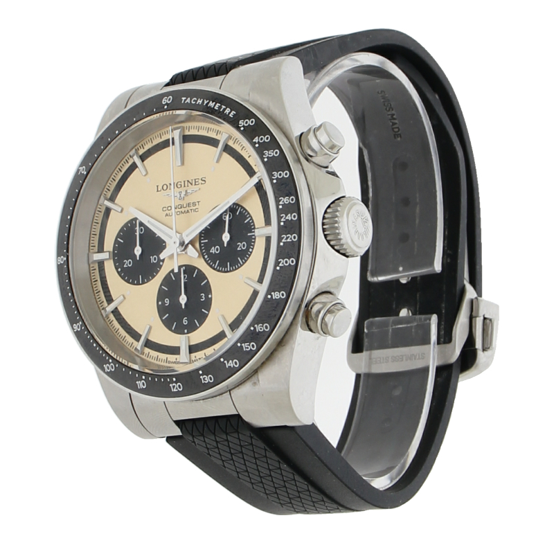 Longines Conquest Chronograph L3.835.4 Automatik Full Set 2024 Kautschukband