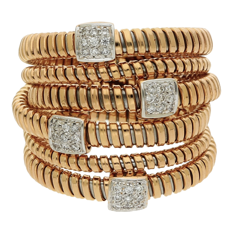 Brillant Spiralring 750/ 18 K Gold