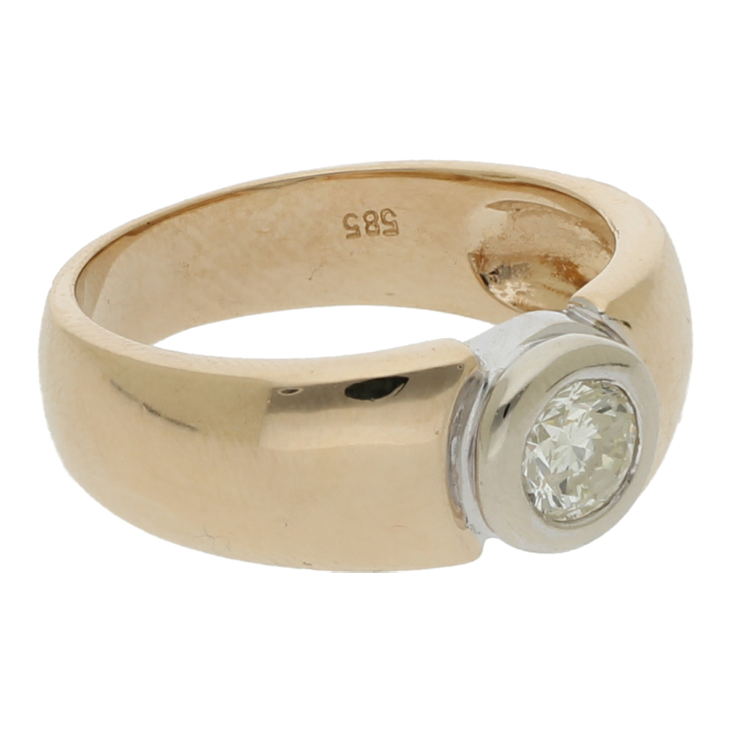 Brillant Solitär Ring ca. 0,50 ct 585 Gold
