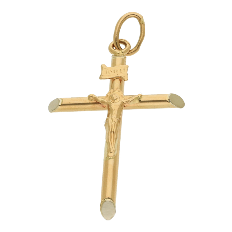 Kreuz Anhänger 750/ 18 K Gold