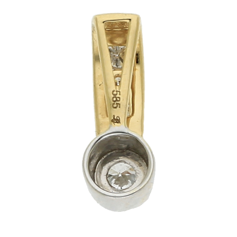 Brillantanhänger 585/ 14 K Gold