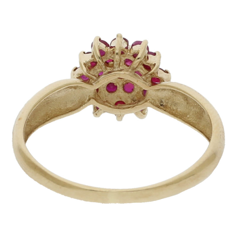Rubinring 333/8 K Gelbgold Weite 62