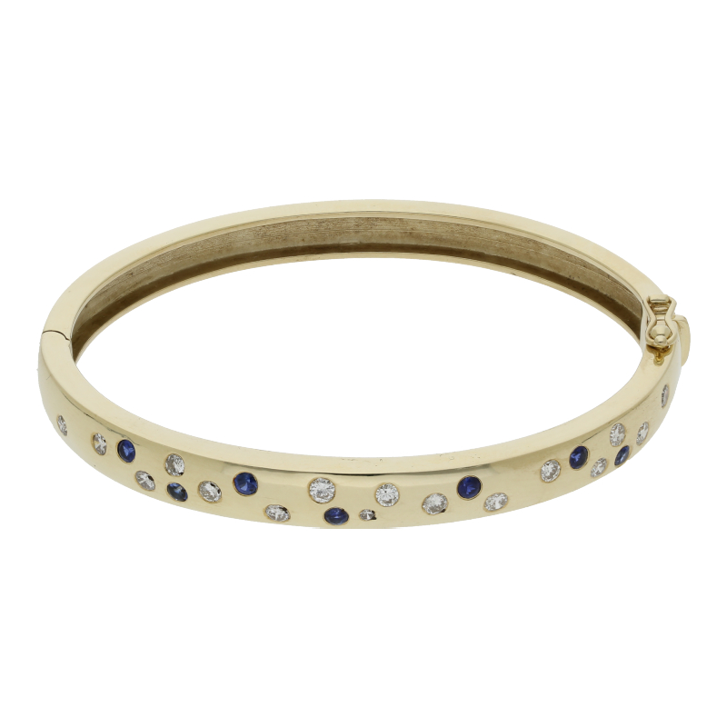 Saphir-Armband mit Diamant, NP 5300 €