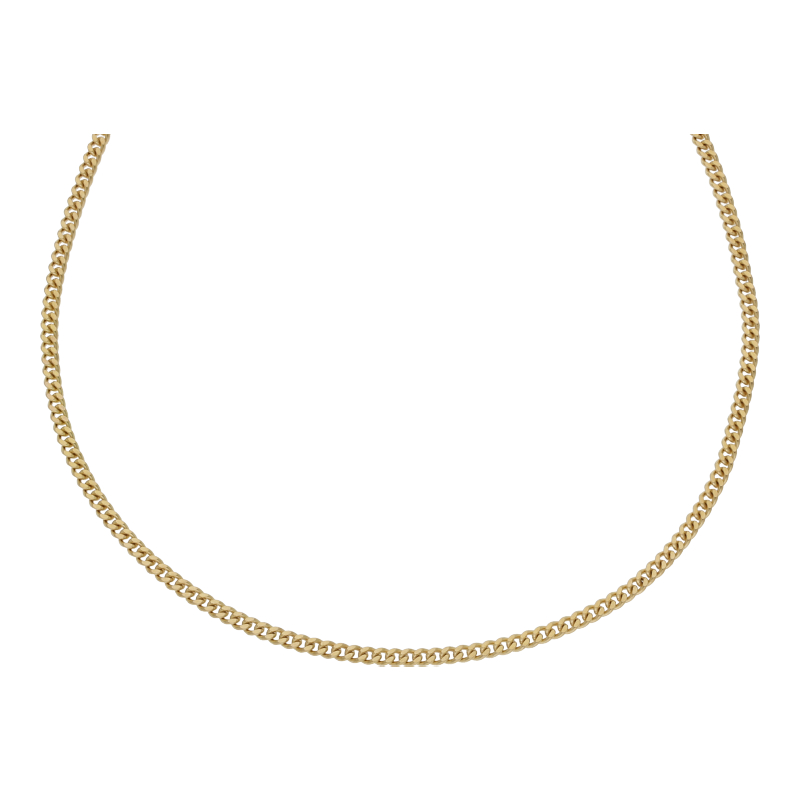 Panzer Kette 42 cm Länge 333/ 8 K Gold