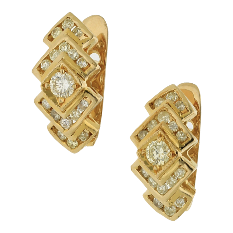 Brillant Ohrringe ca. 1,04 ct si 585 Gold