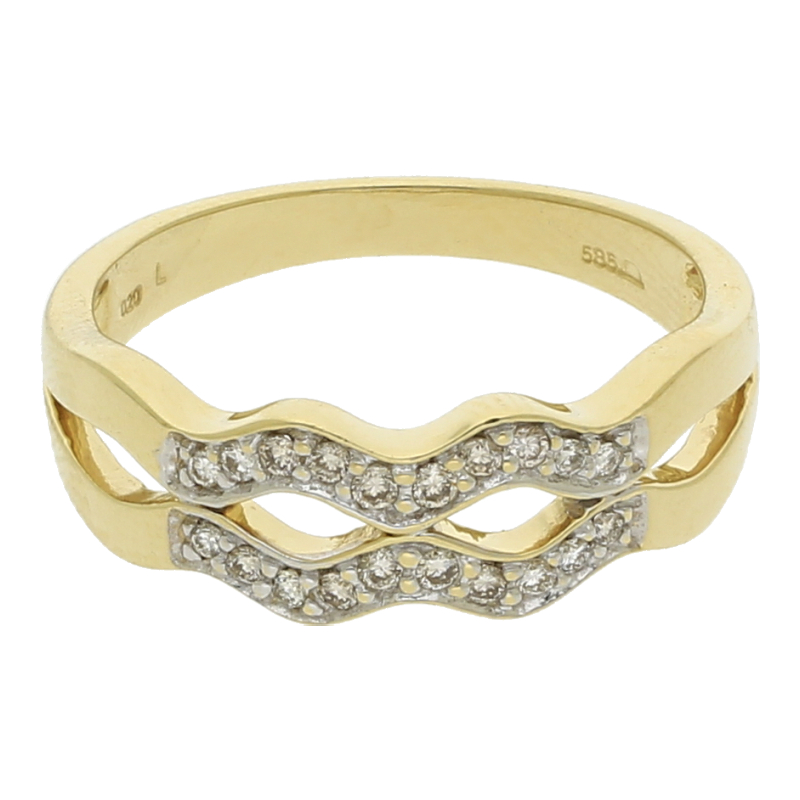 Brillant Ring 585/ 14 K Gold
