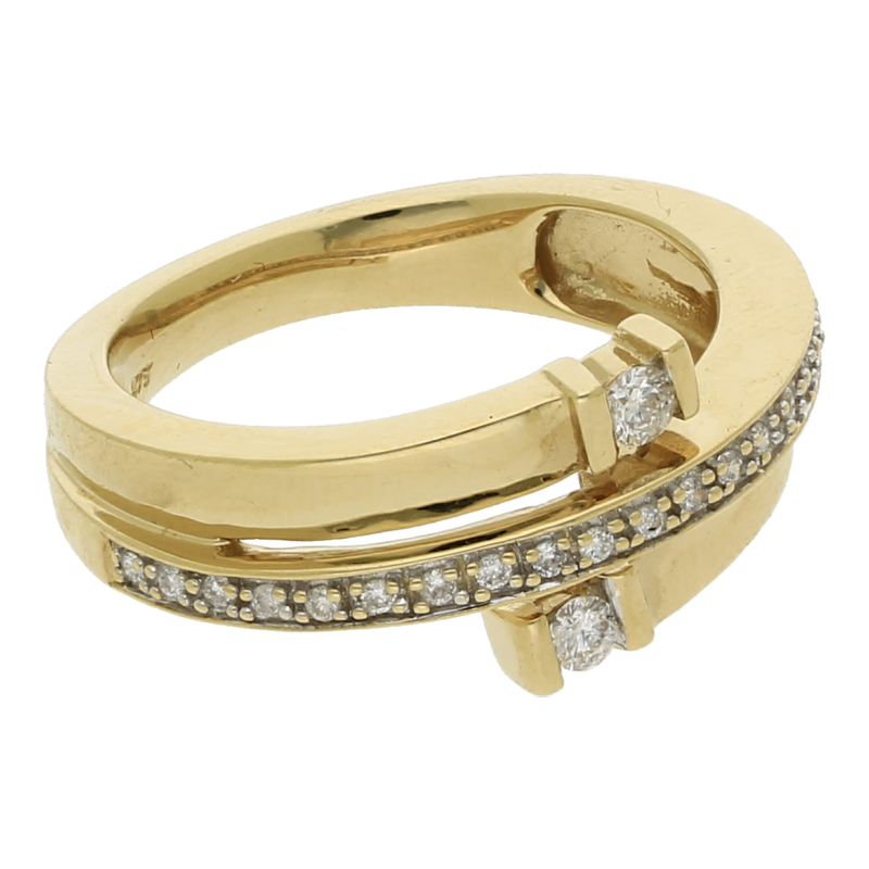 Brillant Ring 375/ 9 K Gold