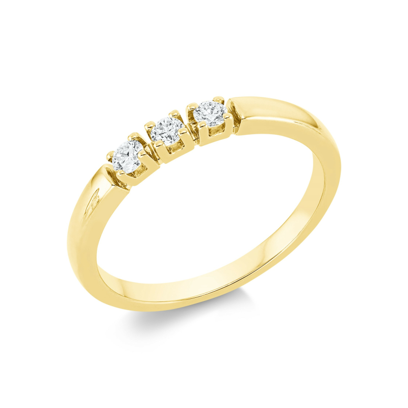 Brillant Ring 0,16 ct 750/ 18 K Gold