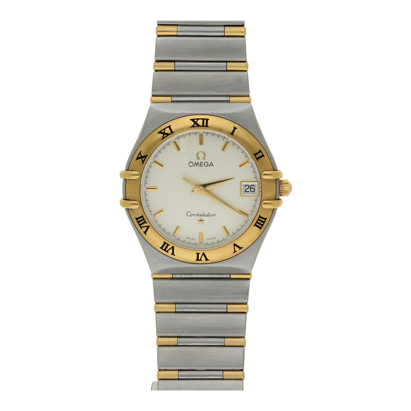 Omega Constellation 1312.30.00 Stahl/Gold Quarz 35,5mm Bicolor 2003 Box & Papiere