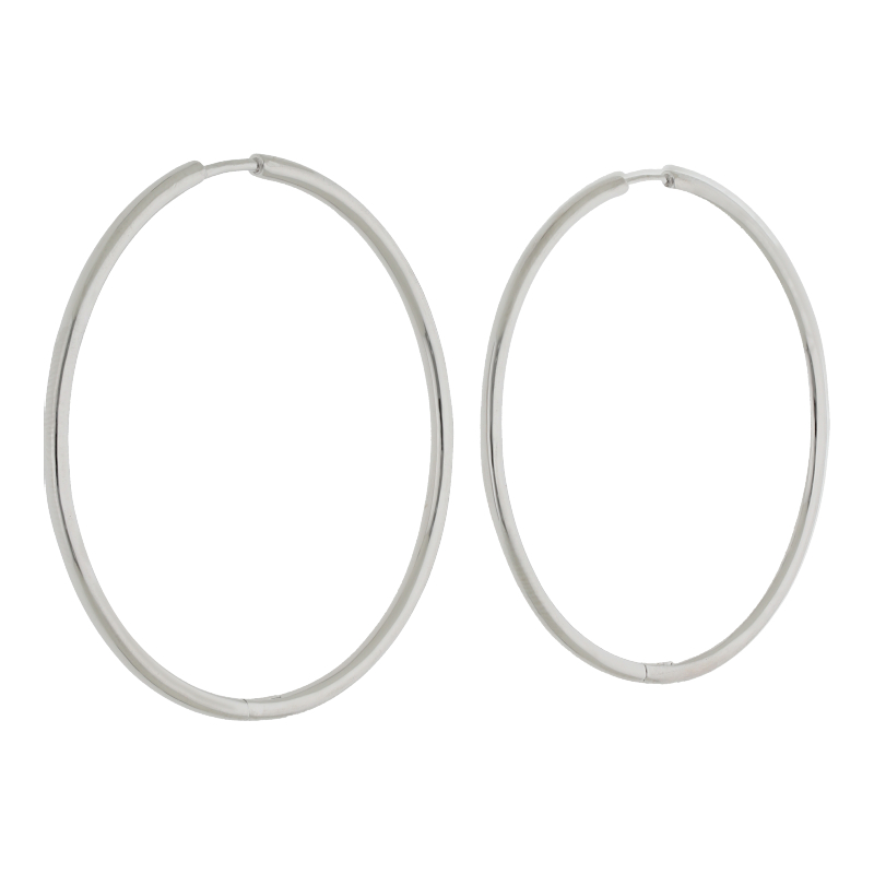 Creolen 925 Silber rhodiniert