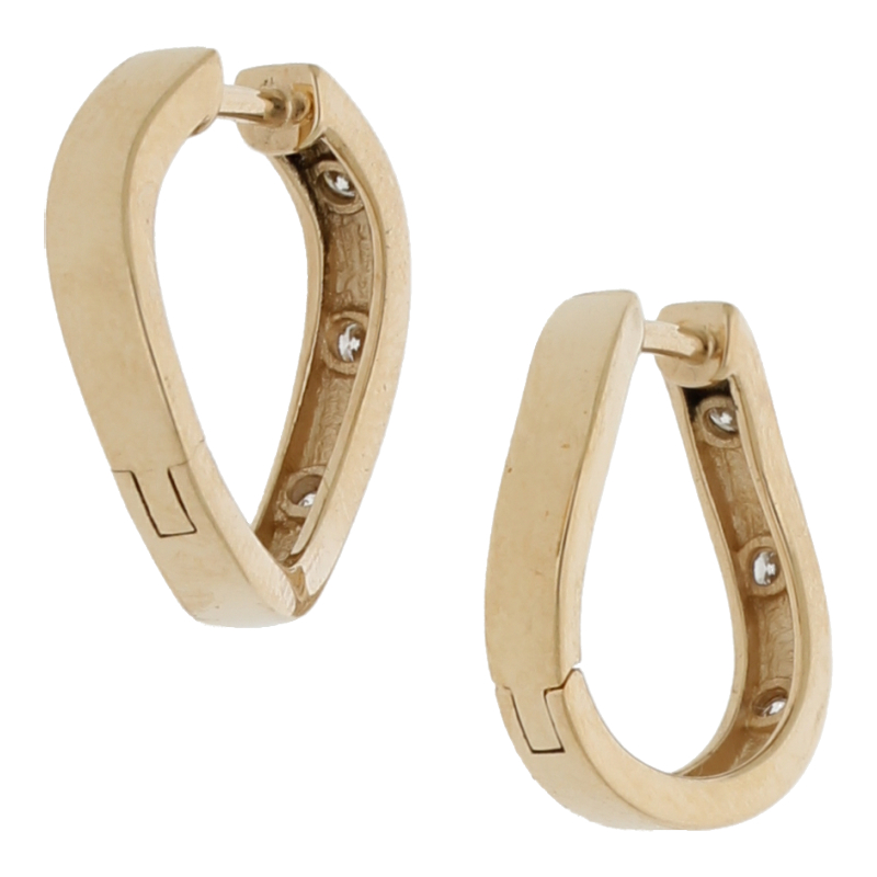 Brillant Creolen 585/ 14 K Gold