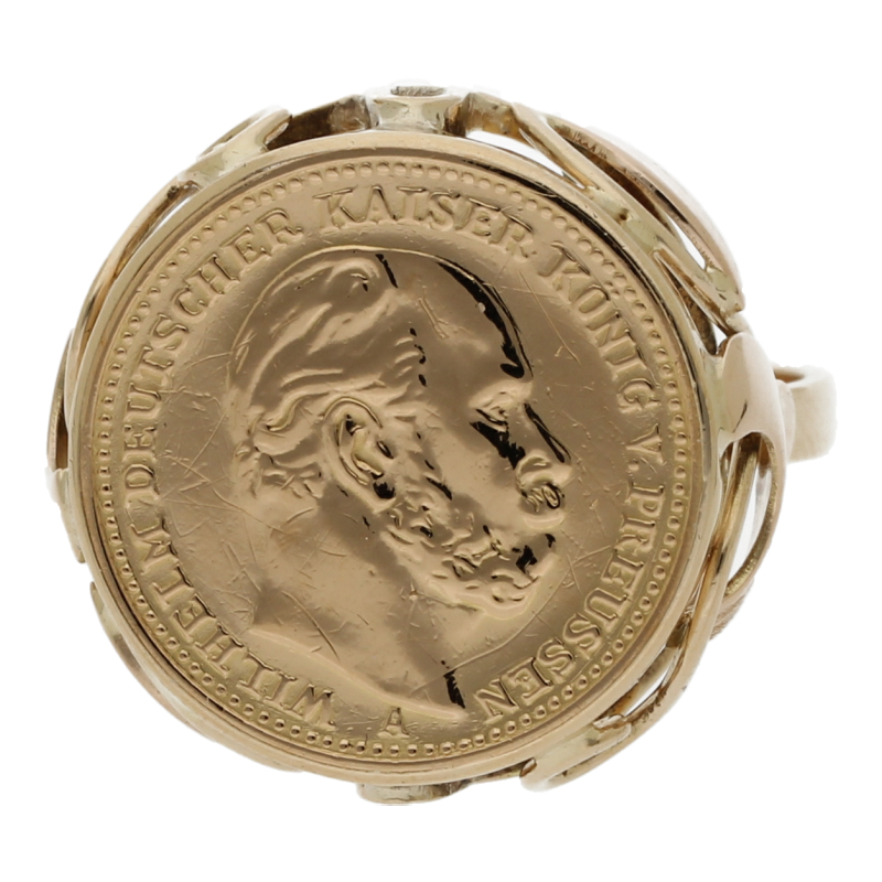 Münzring 585/ und 900/ Gold