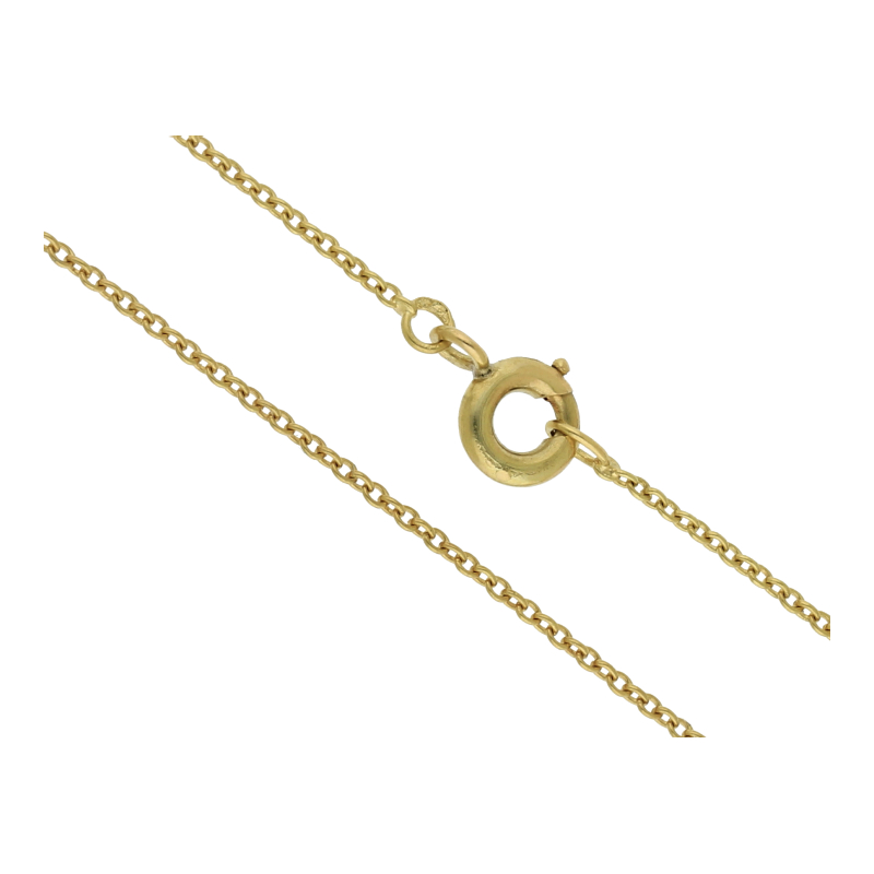 Halskette 750 /18 K Gelbgold Ankerkette Länge 45 cm/0,8 mm