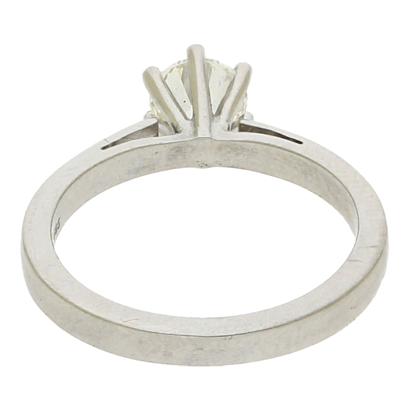 Diamantring 585/14 K Weißgold Solitärring 1 Brillant ca. 1,01ct.  (H) Weiß (Si) Kleine Einschlüsse