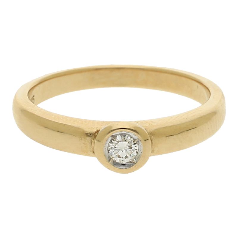 Brillant Solitär Ring 585/ 14 K Gold