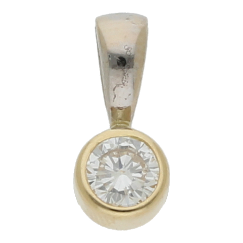 Brillant Solitär Anhänger 750/ 18 K Gold