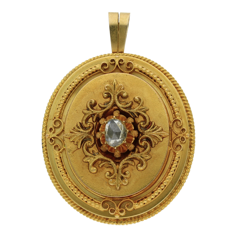 Diamant Anhänger Antik Altschliff Diamant
