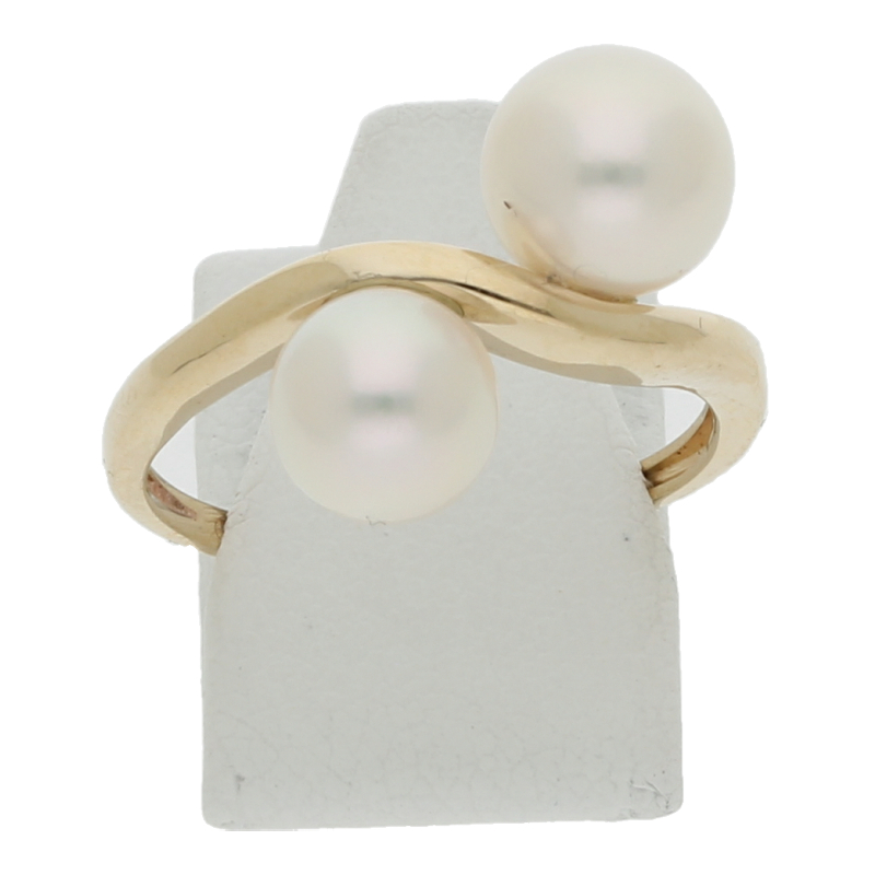 Zuchtperlen Ring 585/ 14 K Gold