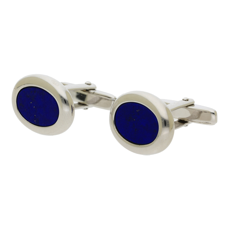 Lapis Manschettenknöpfe 925/ Silber