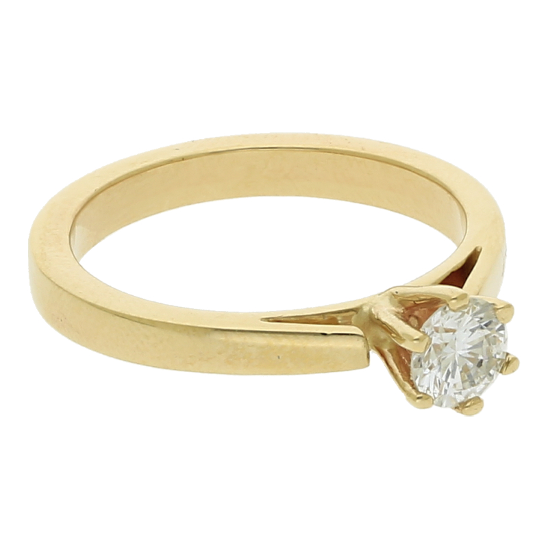 Brillant Solitär Ring 0,52 ct 585/ Gold