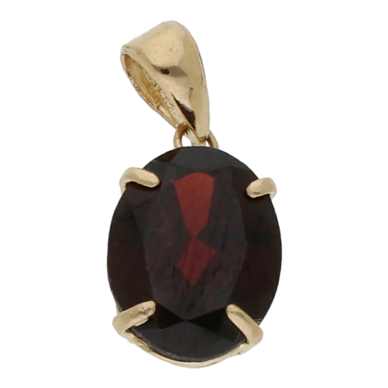 Granat Anhänger 585/ 14 K Gold