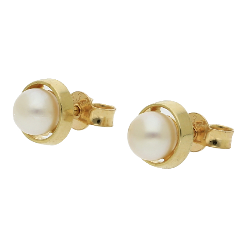 Süßwasserperlen Ohrstecker 333 Gold Ohrringe