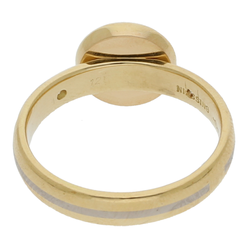 Türkis auf Niessing Ringschiene mit Brillanten