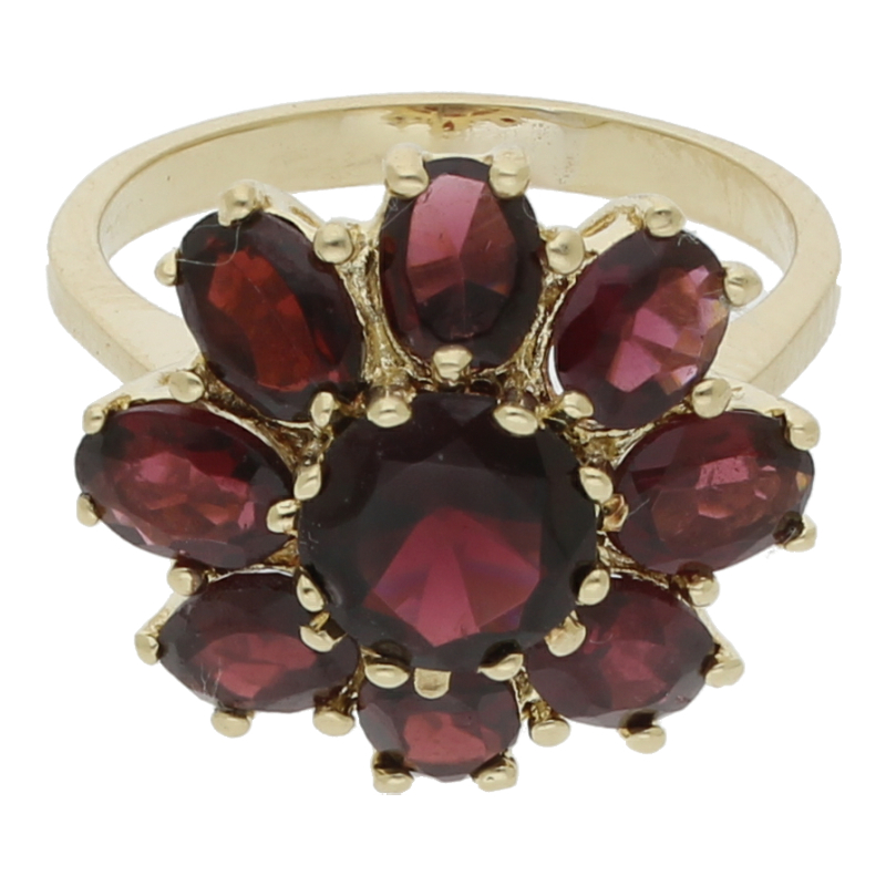 Granat Ring 585 Gold Vintage