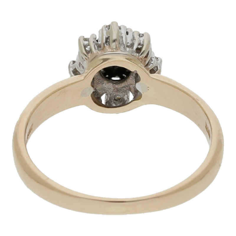 Saphir Brillant Ring 585/ 14 K Gold