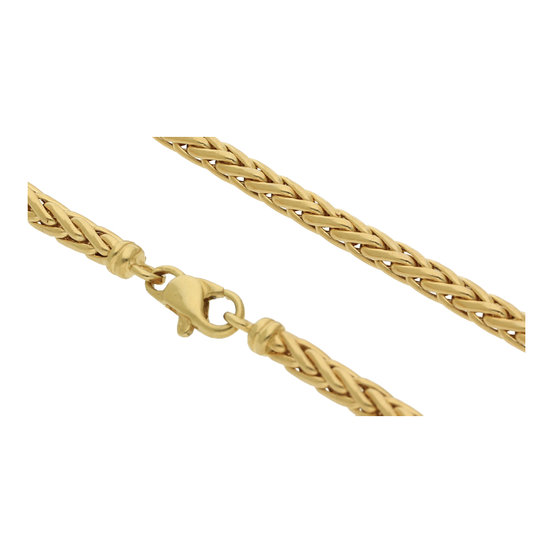 Zopf Kette 45 cm Länge 750/ 18 K Gold