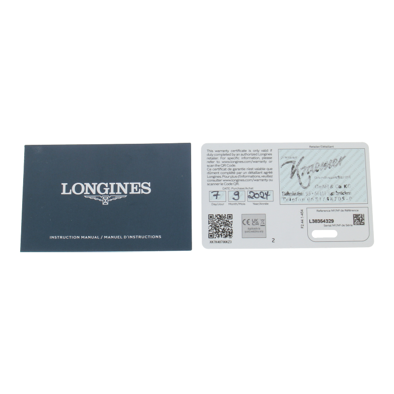 Longines Conquest Chronograph L3.835.4 Automatik Full Set 2024 Kautschukband