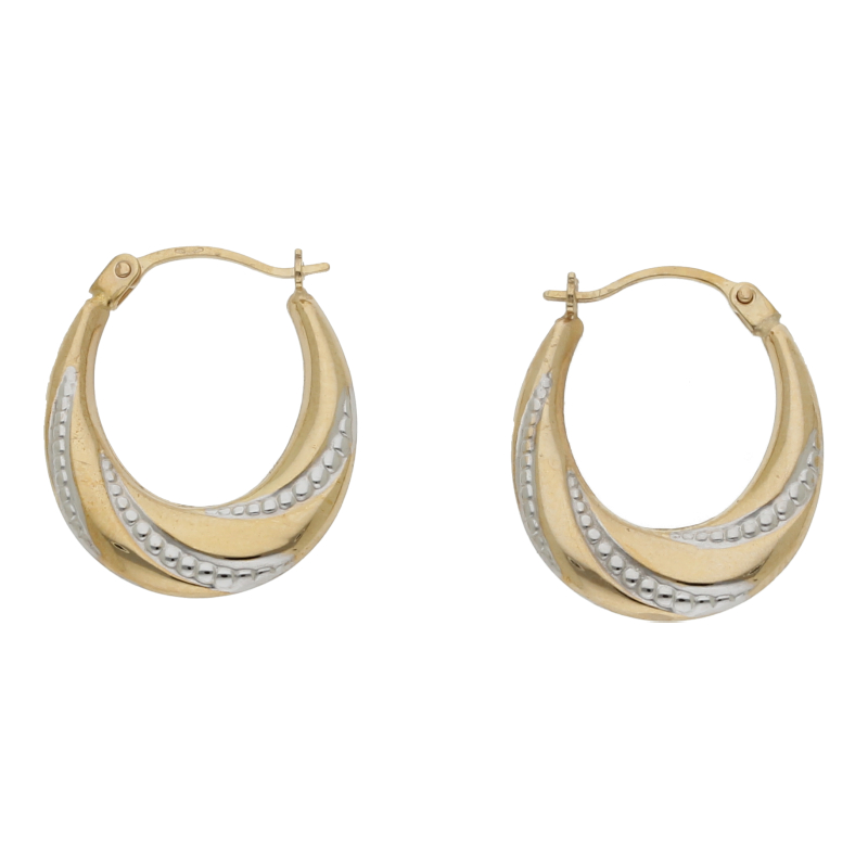 Ohrringe 375/9 K Gelbgold 16 x 18 mm