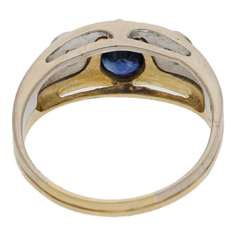 Saphir Brillant Ring 750/ 18 K Gold