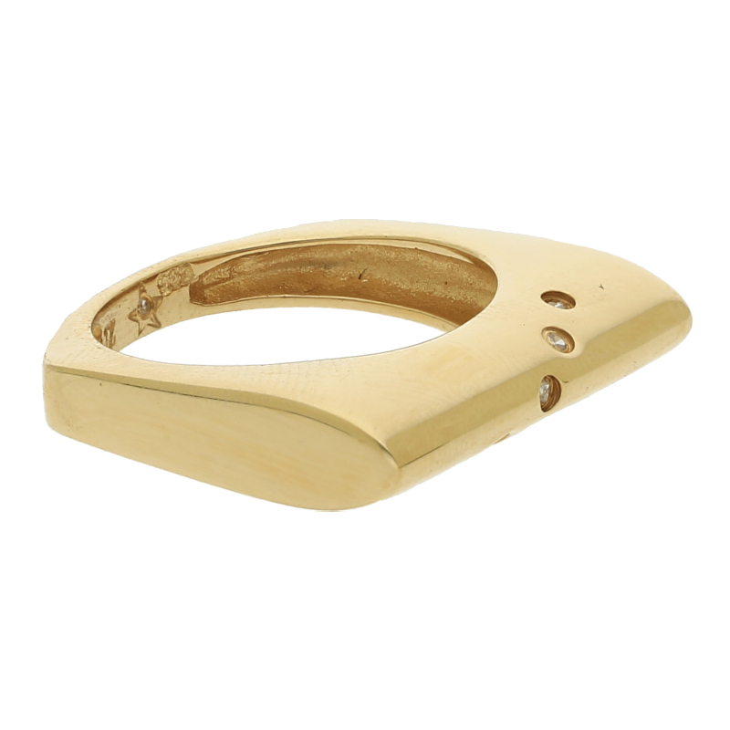 Ring mit Diamanten 585/ 14 K Gold