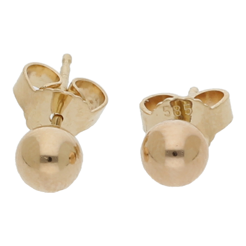 Kugel Ohrstecker 585/ 14 Gold
