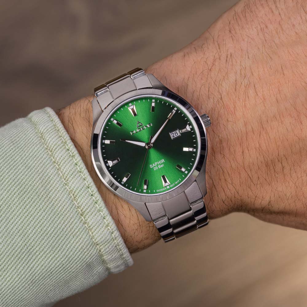 Dugena Herren Armbanduhr Edelstahl