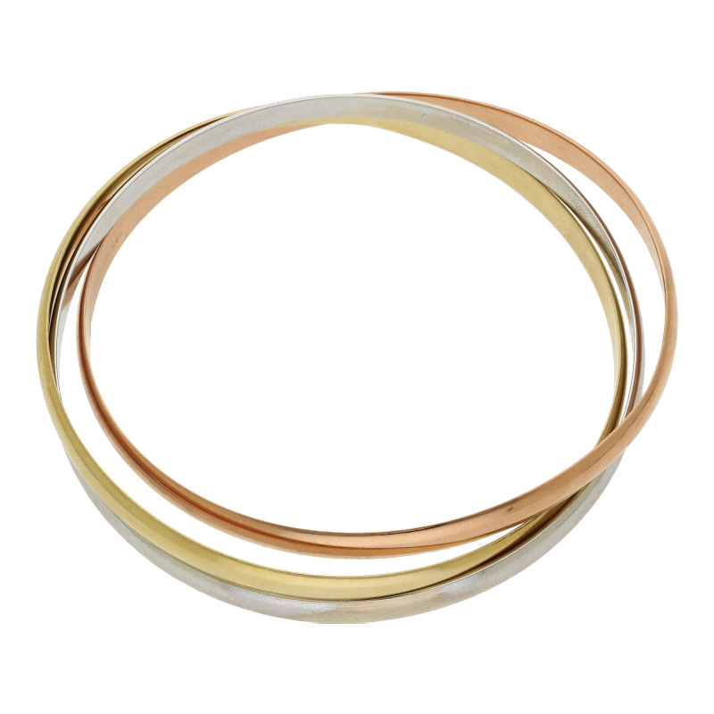 Triset Armreif dreifarbig 14K/585 NP ca. 7200€