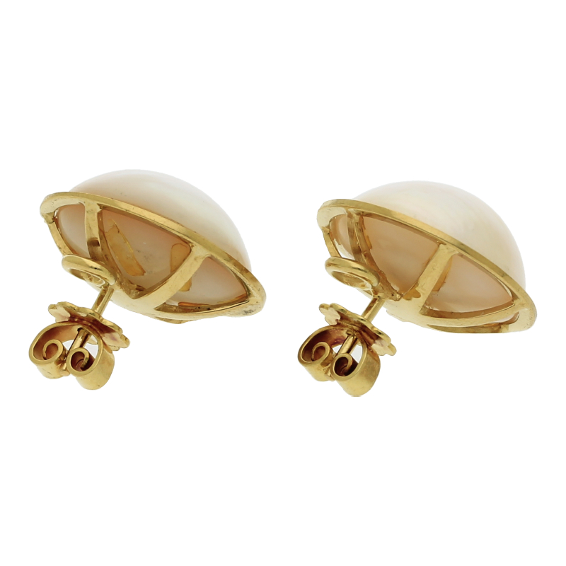 Mabeperlen Ohrstecker 750 Gold