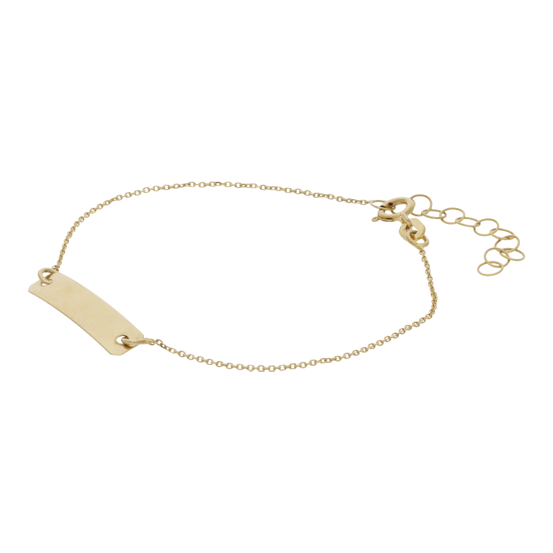 Baby Ident-Armband  585/14 K Gelbgold -