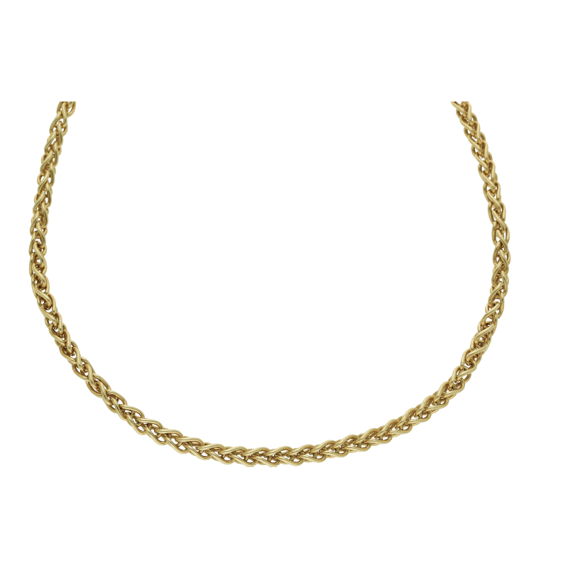 Zopfkette 42 cm Länge 585/ 14 K Gold