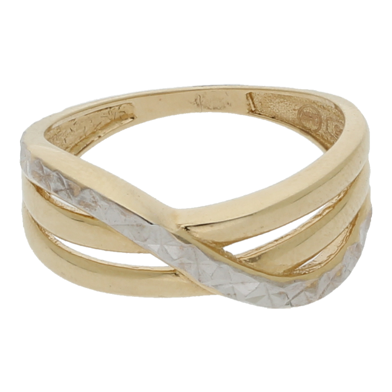 Christ Damen Ring 585 Gold zweifarbig