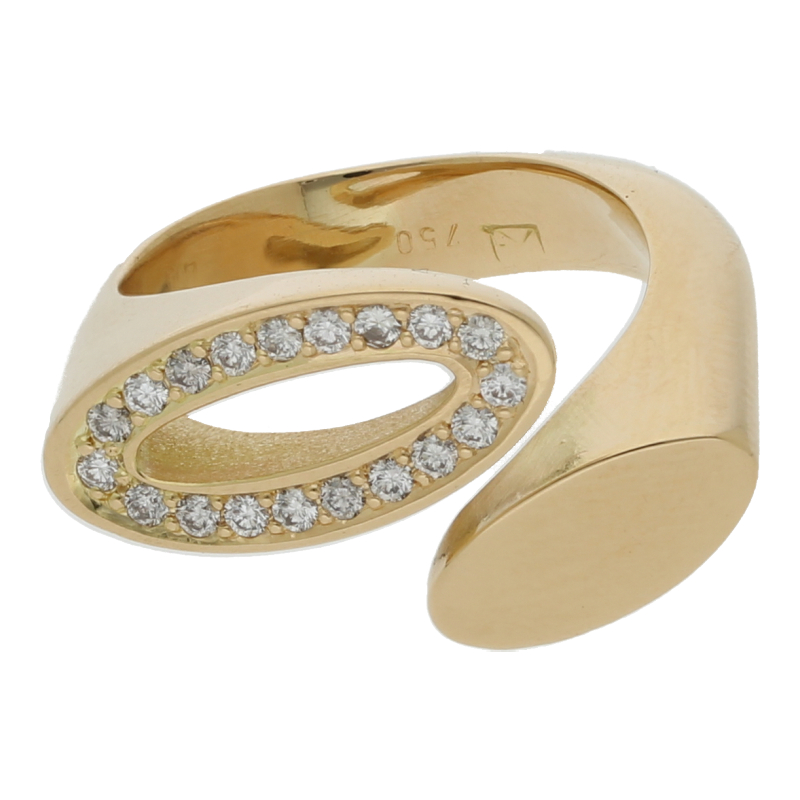 Brillant Ring ca. 0,57 ct 750 Gold