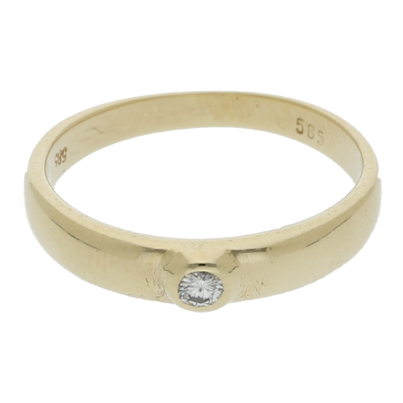 Brillant Solitär Ring 585/ 14 k Gold