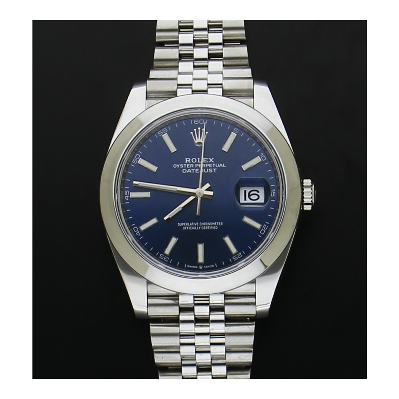 Rolex Datejust 41 M126300 Blau Jubilee Oystersteel Automatik Box Papiere 2022