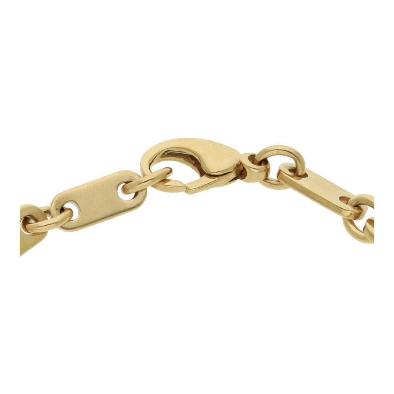 Platten Armband L 22 cm B 5,3 mm  585/ 14 K Gold
