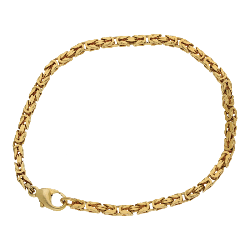 Armband Königsmuster 21 cm Länge 585/ 14 K Gold