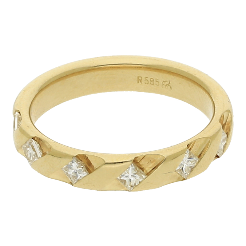 Princess Diamanten Ring 585/ 14 K Gold