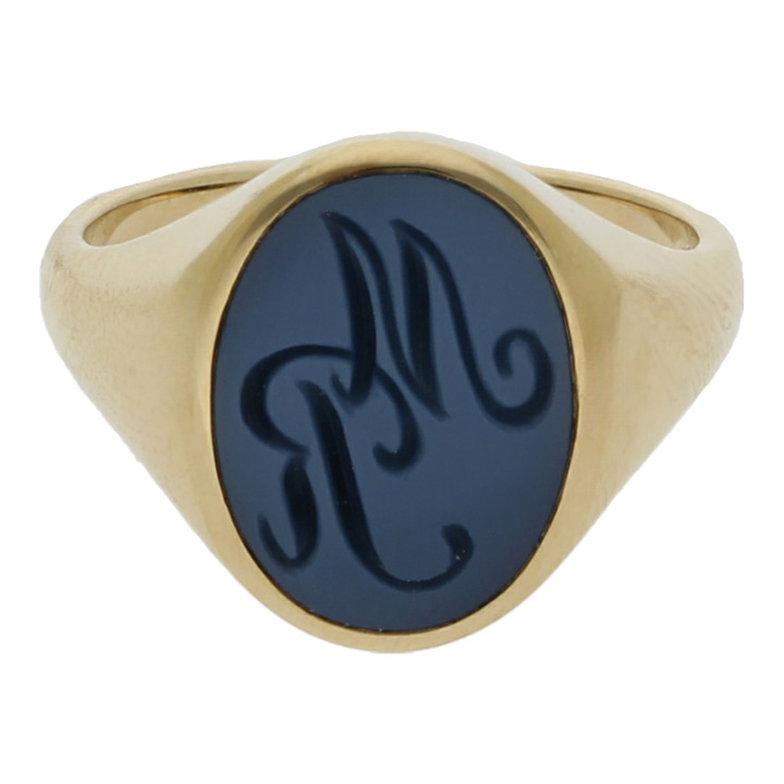 Siegelring mit Lagenstein/Handarbeit/Zertifikat