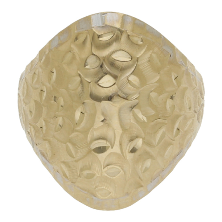 Goldring, Ringkopf ca. 24 x 20 mm