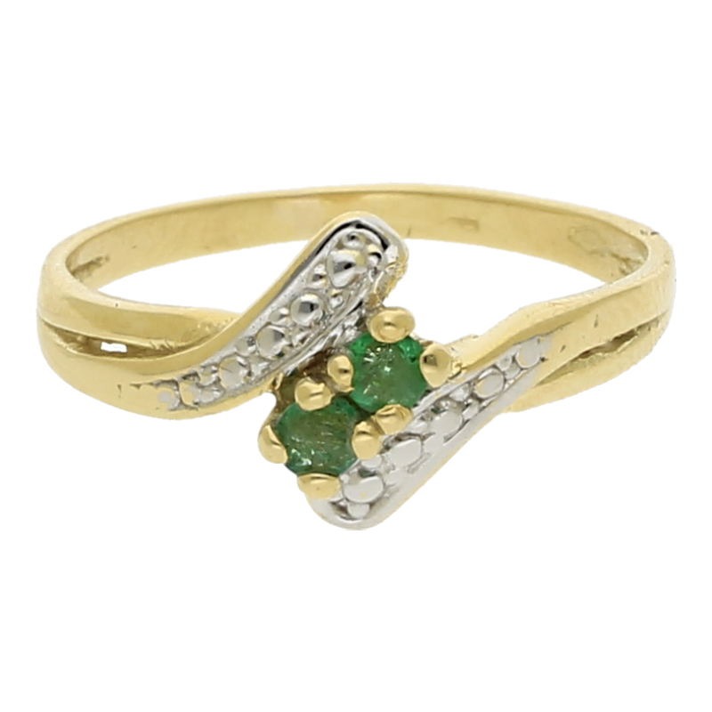 Smaragd Ring 585/ 14 K Gold